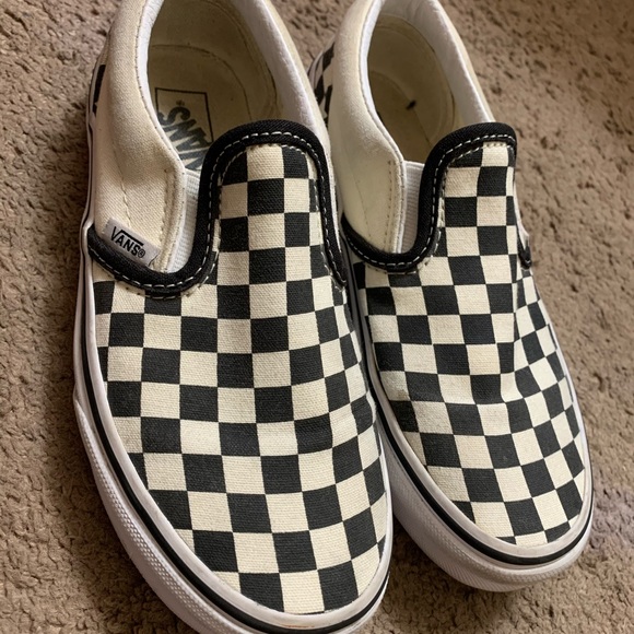 checkered vans size 2.5